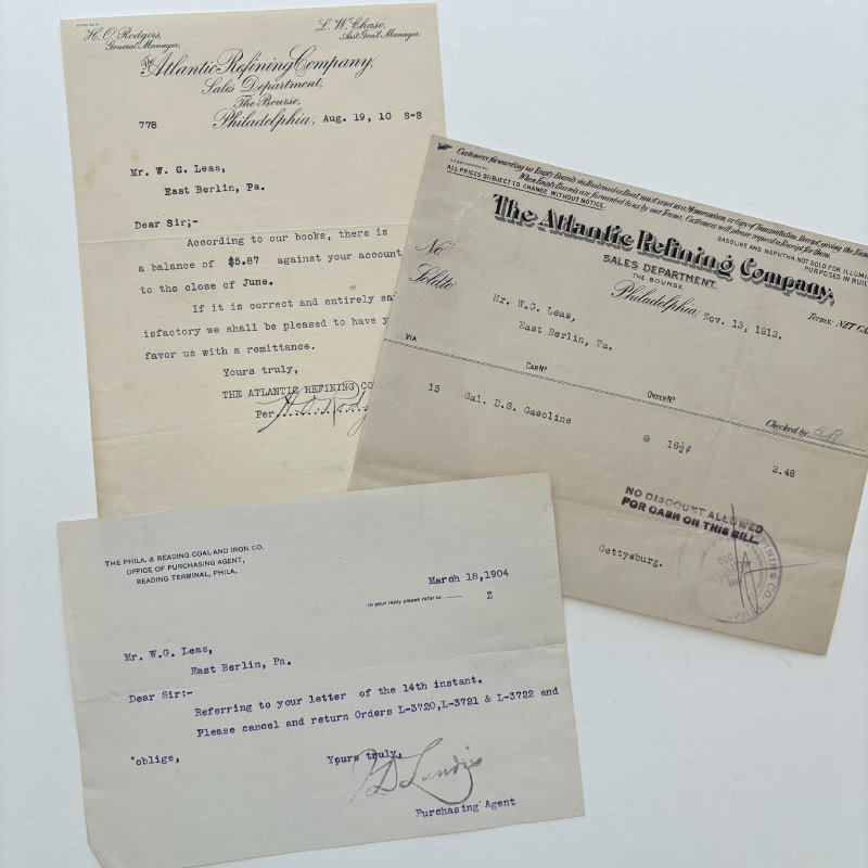 Original Ephemera: 1900s-1930s American Paper Set of 3