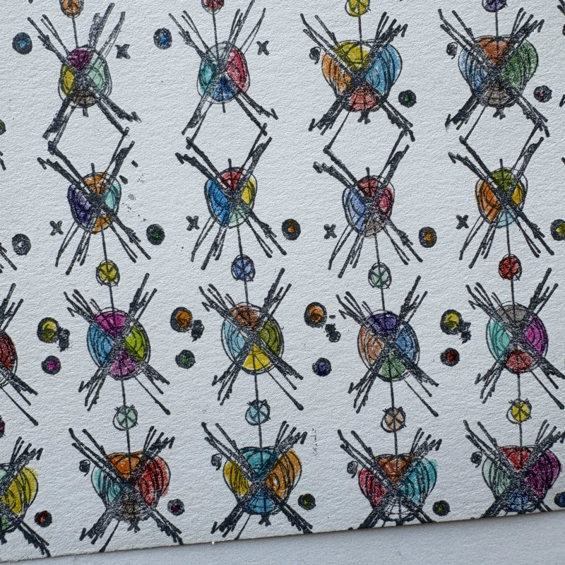 Original Art Sample Series of 4: Flow