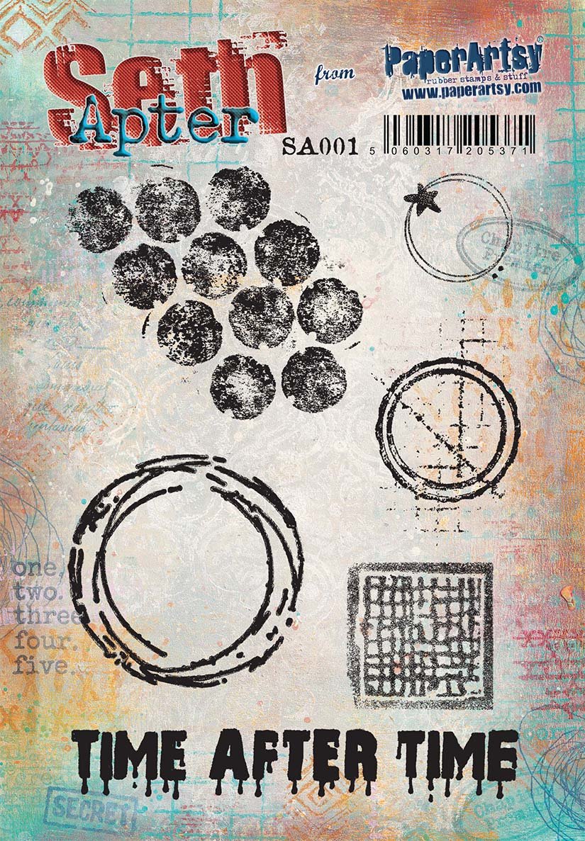 PaperArtsy 01 Cling Rubber Stamp Set
