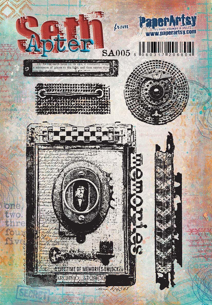 PaperArtsy 05 Cling Rubber Stamp Set