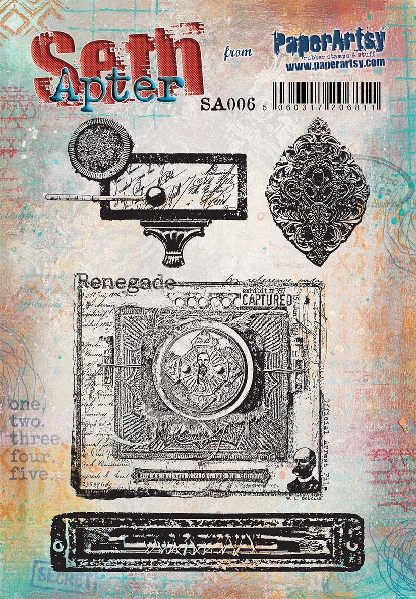 PaperArtsy 06 Cling Rubber Stamp Set