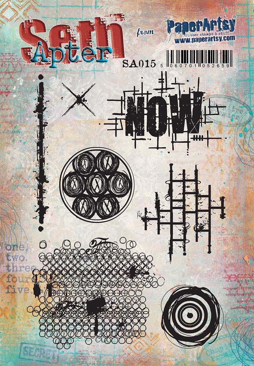 PaperArtsy 15 Cling Rubber Stamp Set