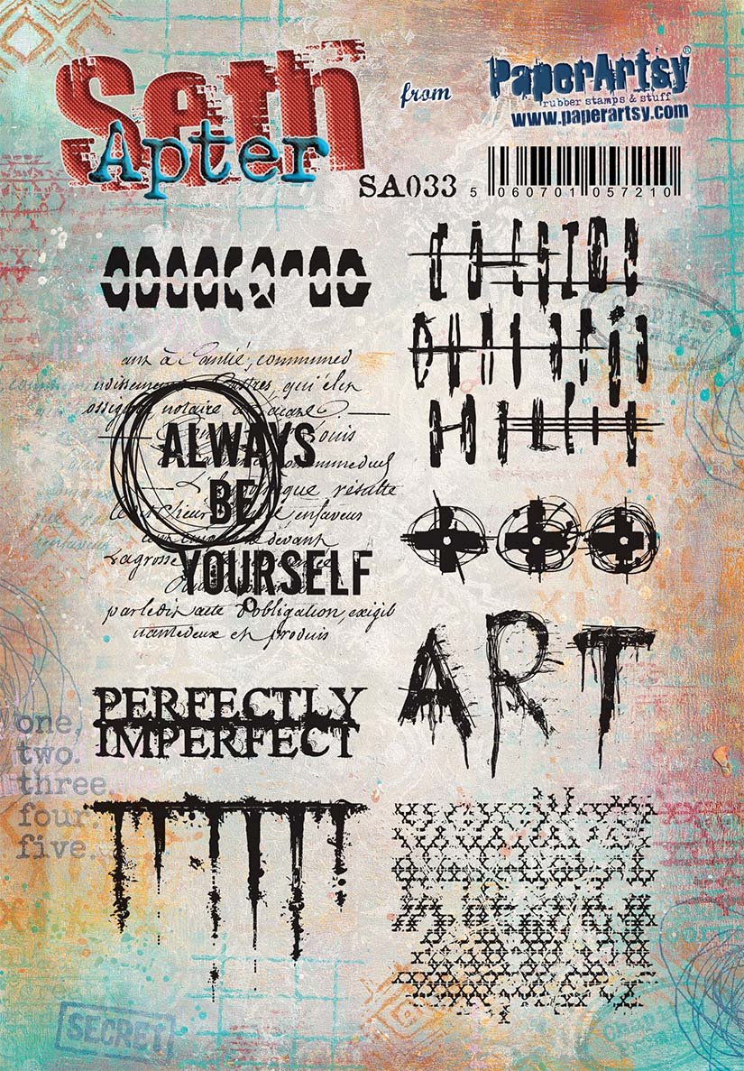 PaperArtsy 33 Cling Rubber Stamp Set
