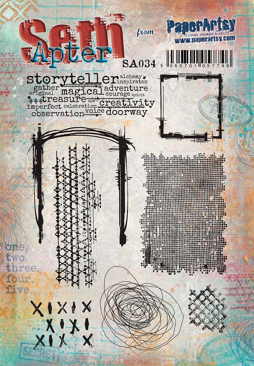 RESTOCKED: PaperArtsy 34 Cling Rubber Stamp Set