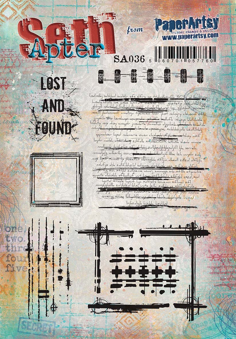 PaperArtsy 36 Cling Rubber Stamp Set