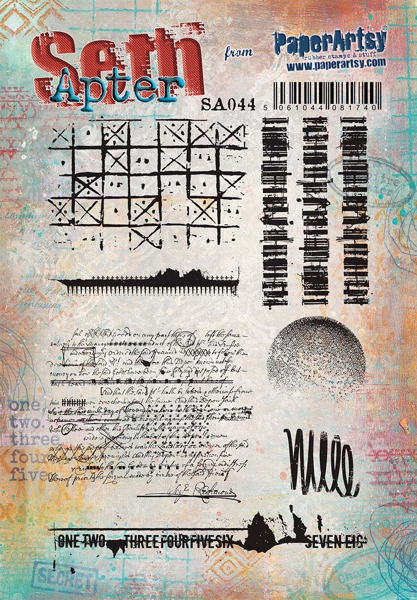 RESTOCKED: PaperArtsy 44 Cling Rubber Stamp Set