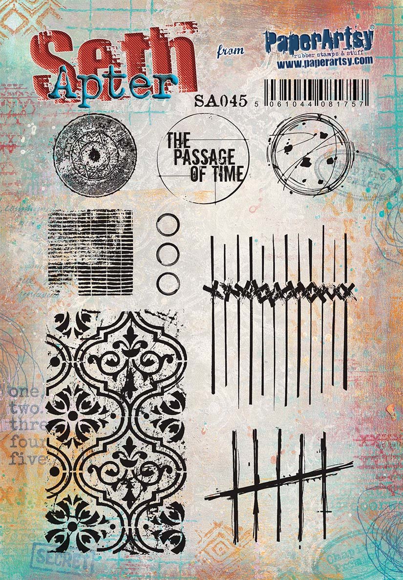 RESTOCKED: PaperArtsy 45 Cling Rubber Stamp Set