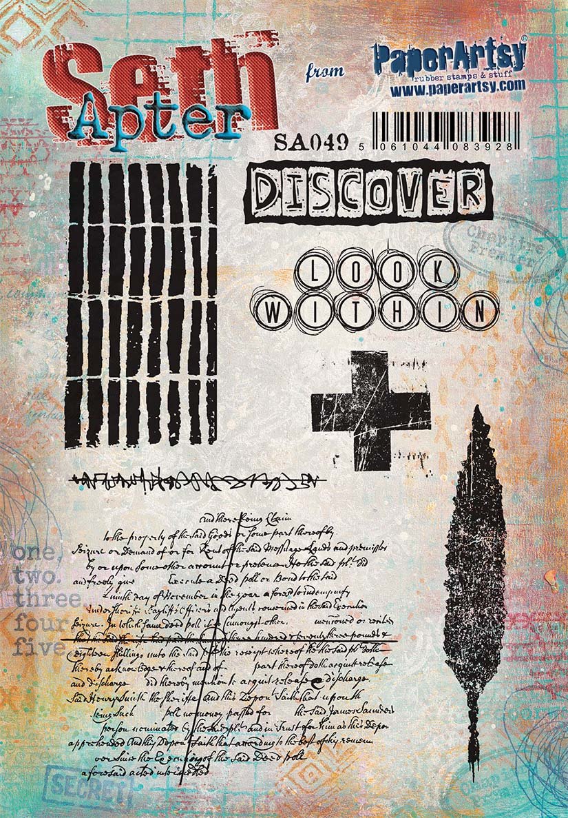 PaperArtsy 49 Cling Rubber Stamp Set
