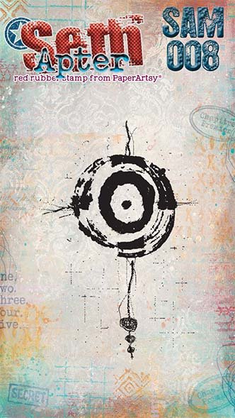 PaperArtsy Mini Cling Rubber Stamp: 008