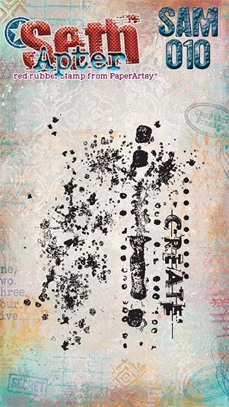 PaperArtsy Mini Cling Rubber Stamp: 010