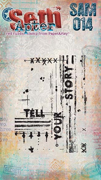 PaperArtsy Mini Cling Rubber Stamp: 014