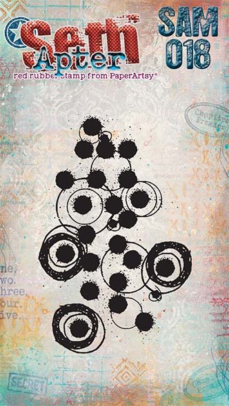 PaperArtsy Mini Cling Rubber Stamp: 018