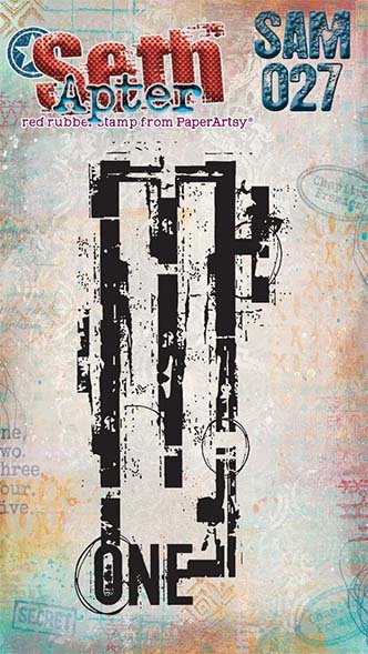 PaperArtsy Mini Cling Rubber Stamp: 027