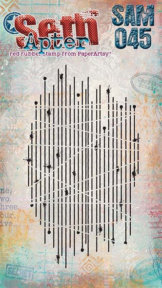 PaperArtsy Mini Cling Rubber Stamp: 045