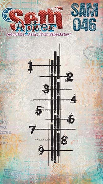 PaperArtsy Mini Cling Rubber Stamp: 046