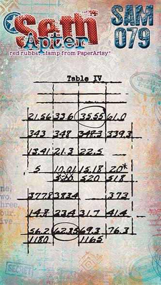 PaperArtsy Mini Cling Rubber Stamp: 079