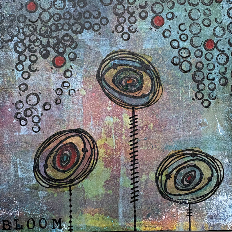 SOLD: Original Art Sample: Bloom