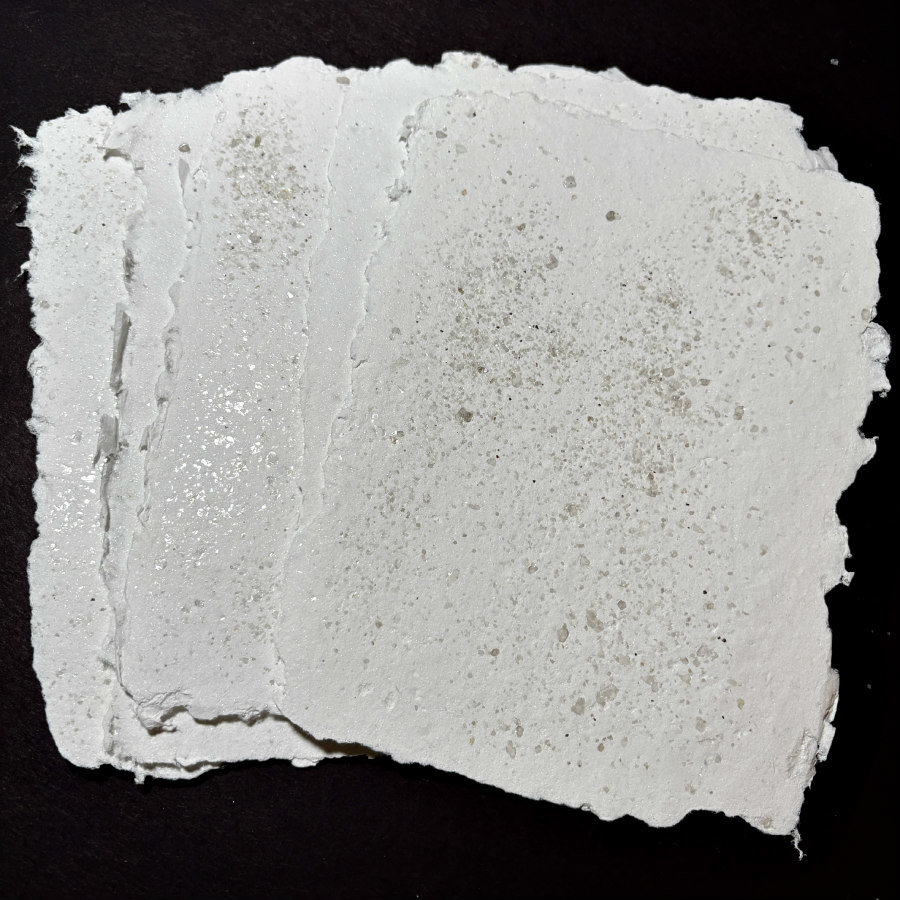 BACKORDERED: Handmade Artisan Sparkle Paper Set: Medium