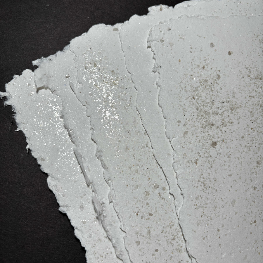 RESTOCKED: Handmade Artisan Glimmer Paper: Medium
