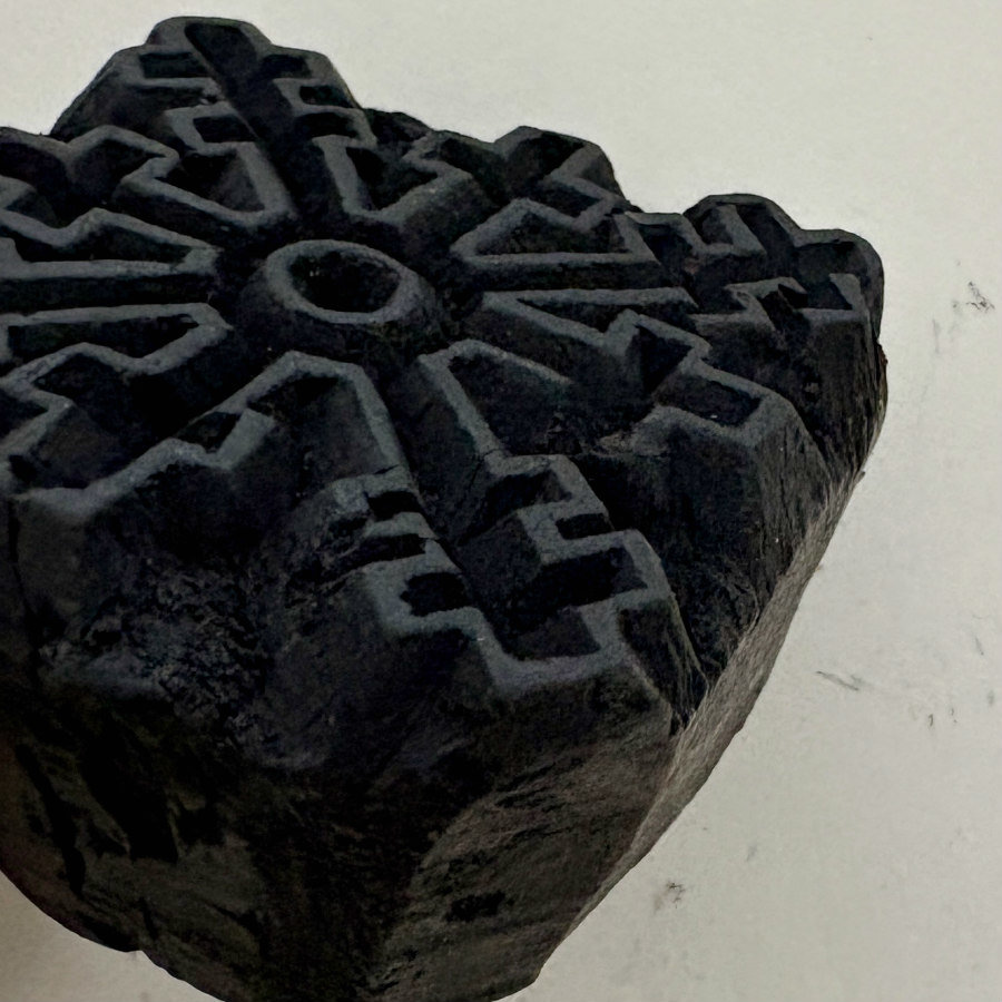 SOLD: Vintage Print Block Small 1 