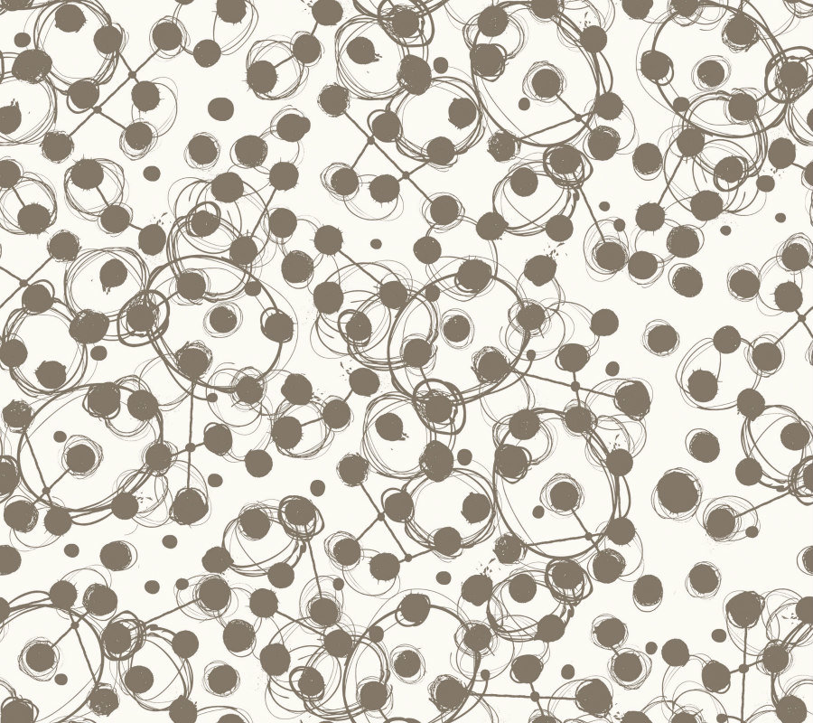 Seth Apter FreeSpirit Stamped Fabric 1/2 Yard Cut: Atomic