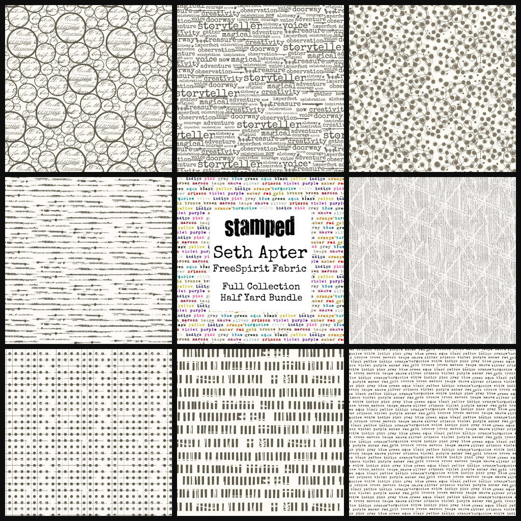 FreeSpirit Fabric Stamped: Half Yard Bundle