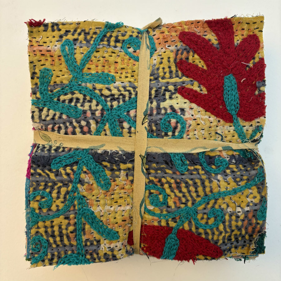 NEW: Hand Stitched & Embroidered Kantha Bundle: Large 7
