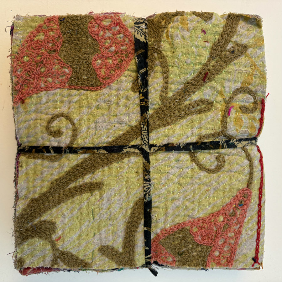 NEW: Hand Stitched & Embroidered Kantha Bundle: Large 9