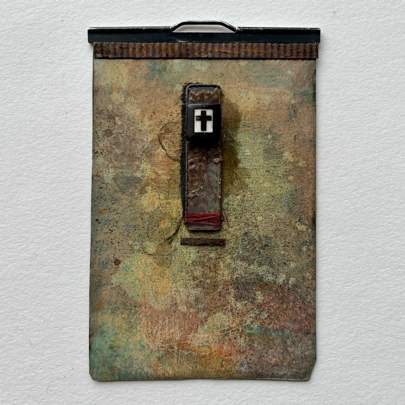 SOLD: Guardian Angel: Original Mixed Media Art