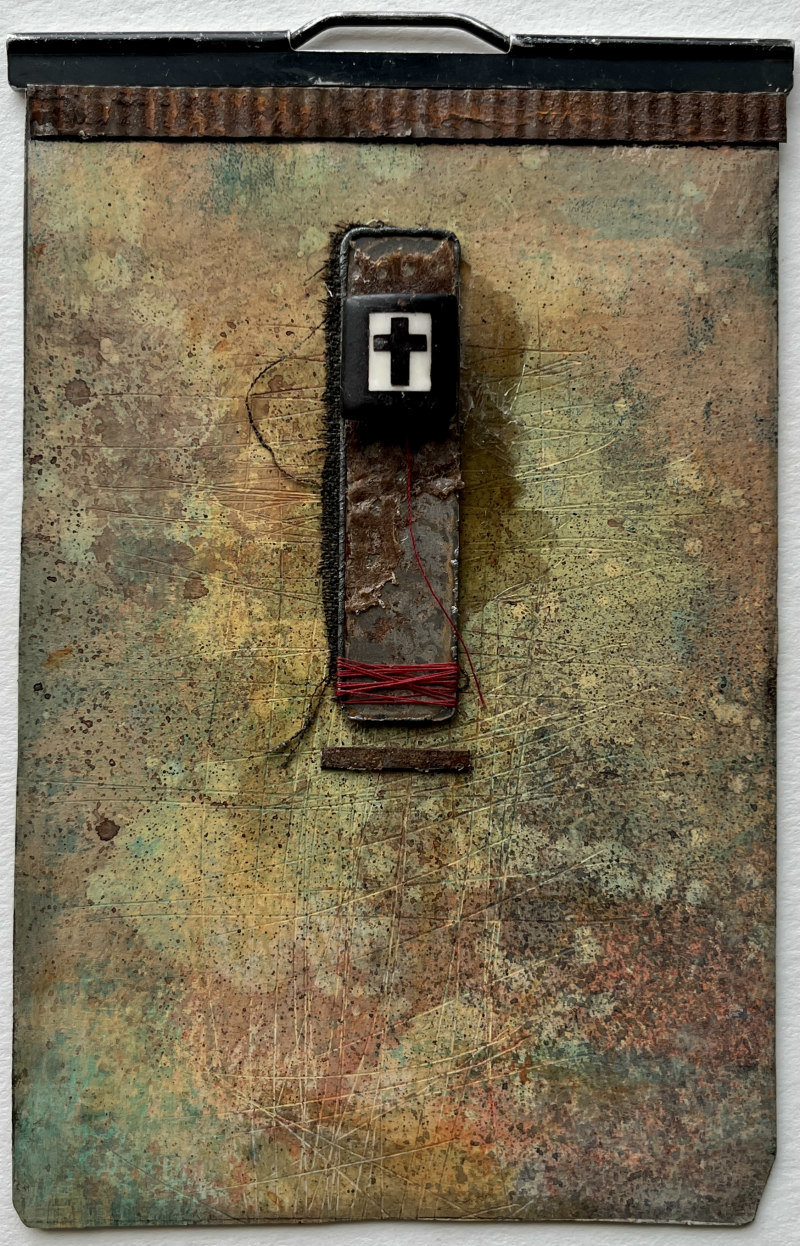 SOLD: Guardian Angel: Original Mixed Media Art