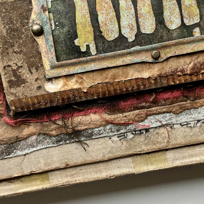 Queue: Original Mixed Media Art