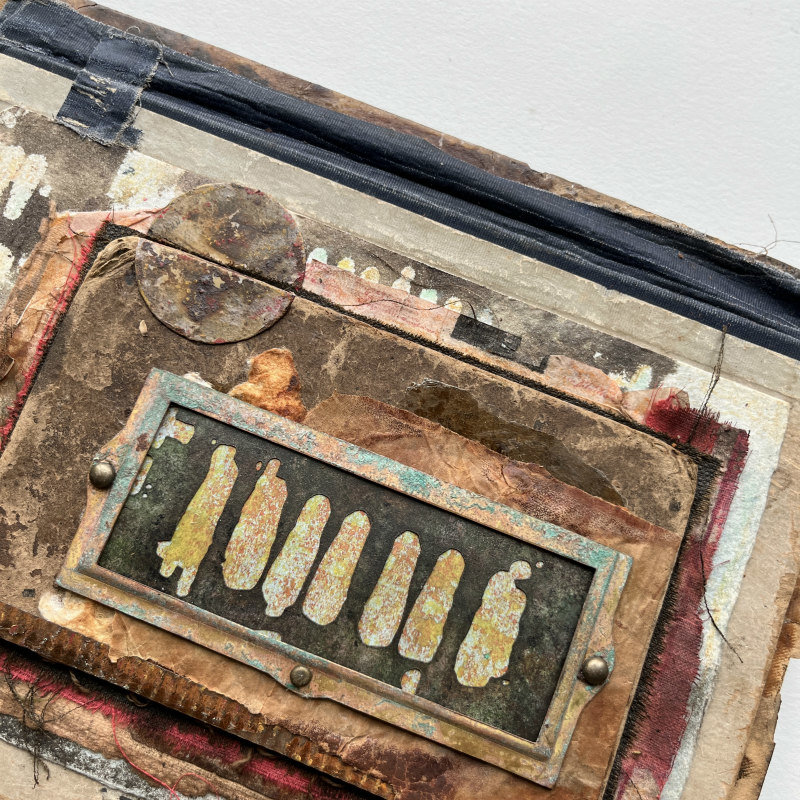 Queue: Original Mixed Media Art