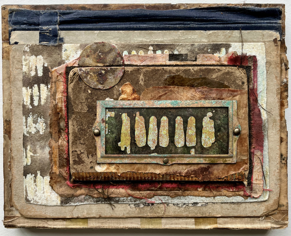 Queue: Original Mixed Media Art