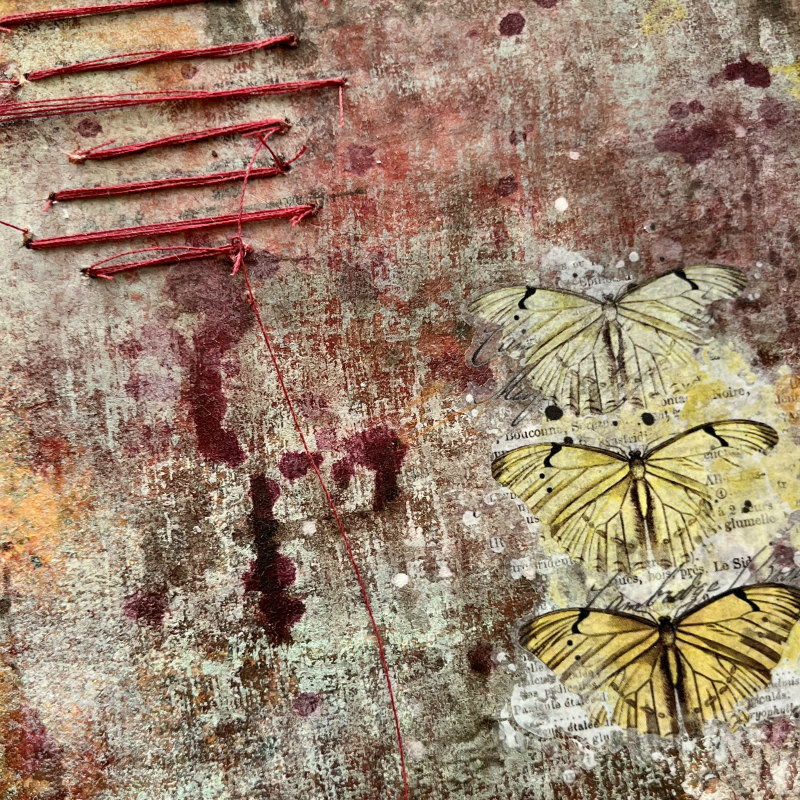 The Trilogy: Original Mixed Media Art