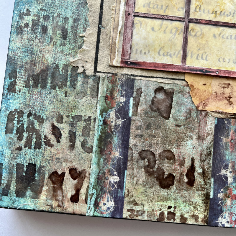 Through the Pane: Original Mixed Media Art