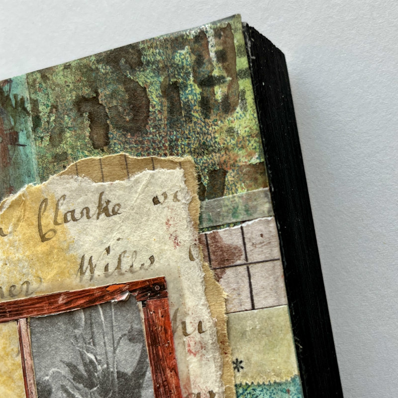 Through the Pane: Original Mixed Media Art