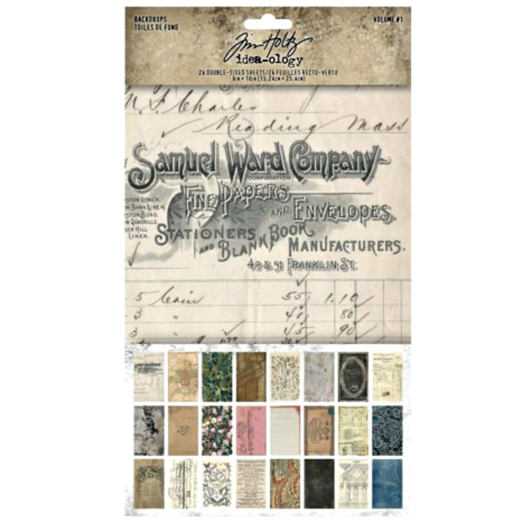 Tim Holtz Backdrops: Volume #1