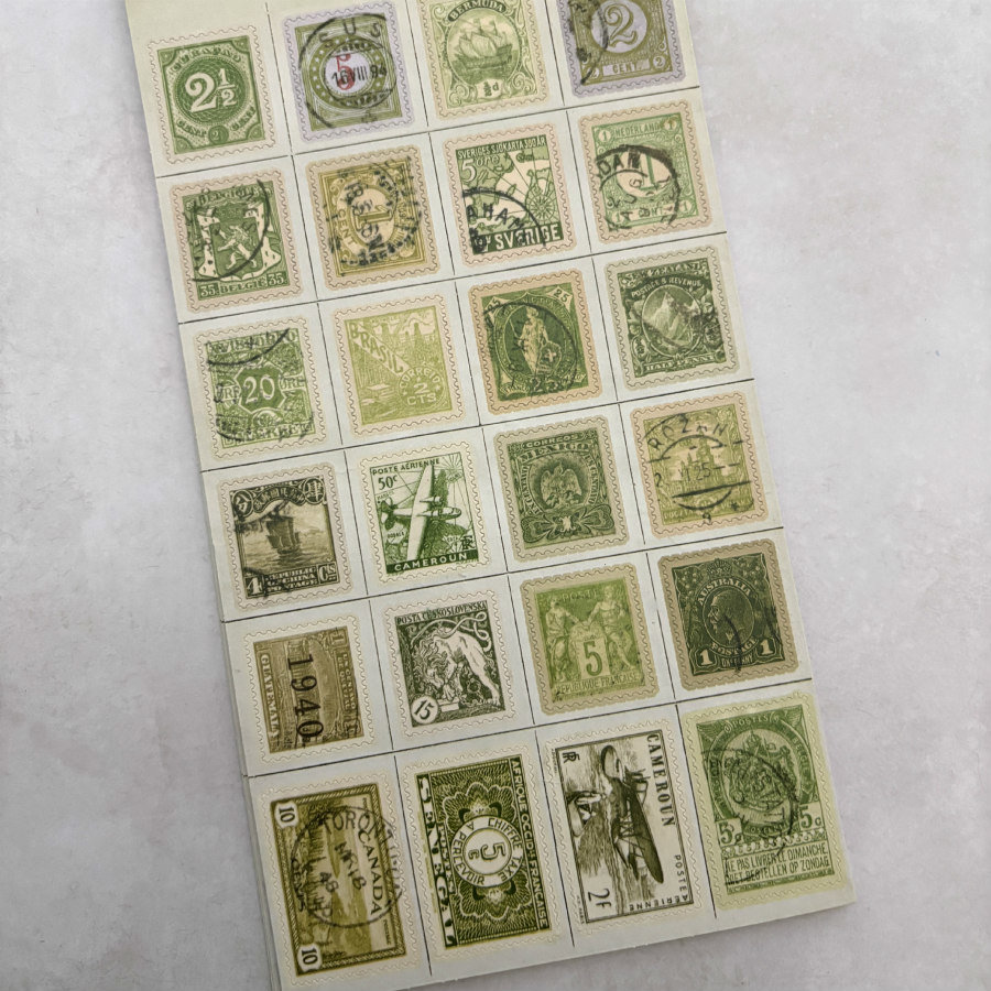 RESTOCKED: Tim Holtz Sticker Book Postmarked