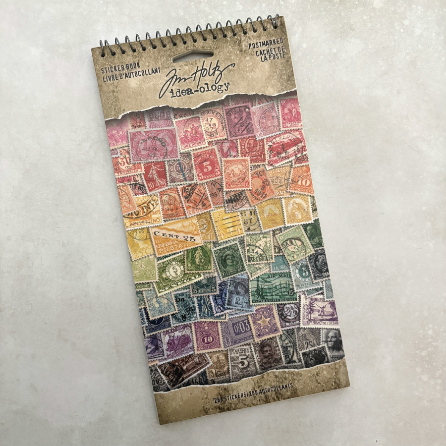 RESTOCKED: Tim Holtz Sticker Book Postmarked