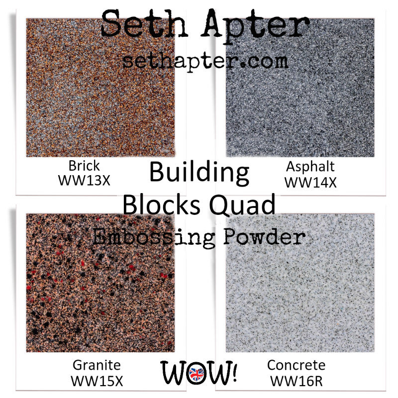 WOW Embossing Powder QUAD: Building Blocks