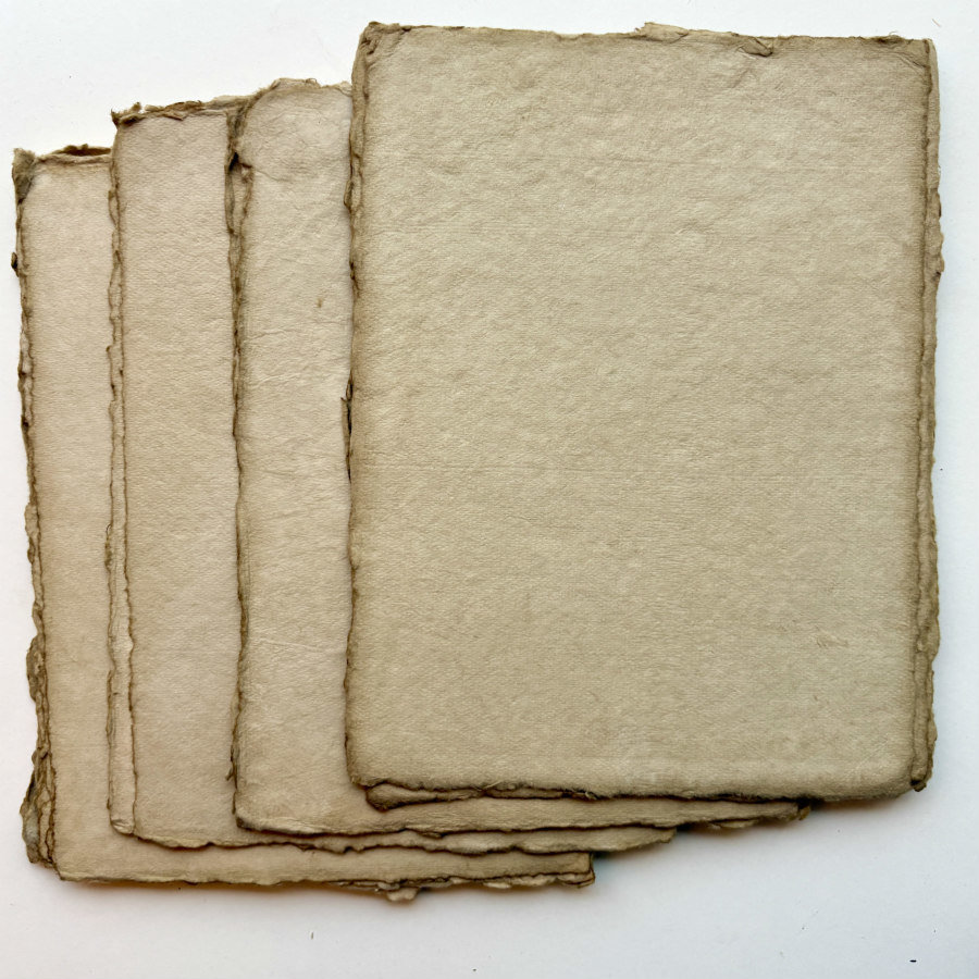 RESTOCKED: Handmade Cotton Paper Set of 10: Wheat Toast
