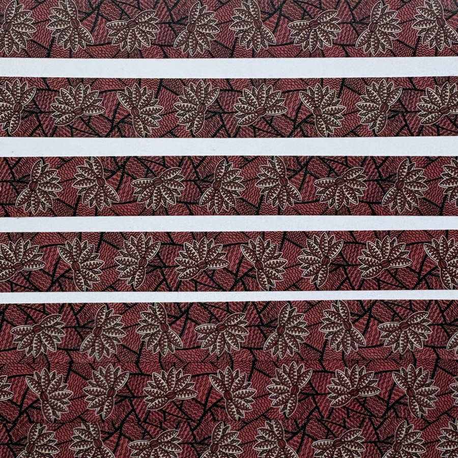 Pounded Yam Washi Tape: Red Blossom