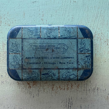 SOLD: Vintage American Steel & Wire Tin
