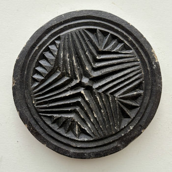 SOLD: Carved Stone Biscuit Mold: 4