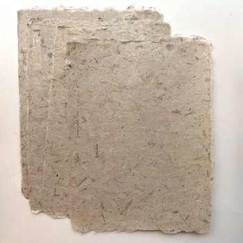 RESTOCKED: Natural Handmade Paper: Milkweed Fiber Autumn Harvest