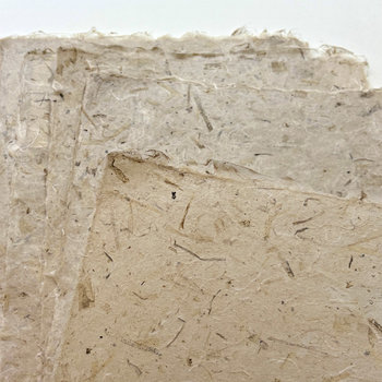 RESTOCKED: Natural Handmade Paper: Milkweed Fiber Autumn Harvest