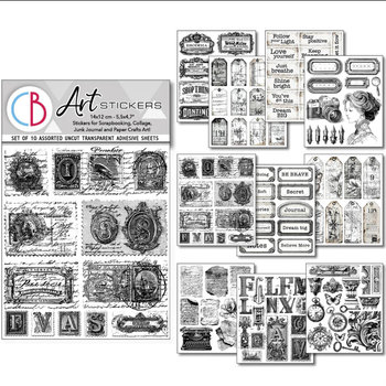 Ciao Bella Transparent Adhesive Sheets: Lithographs