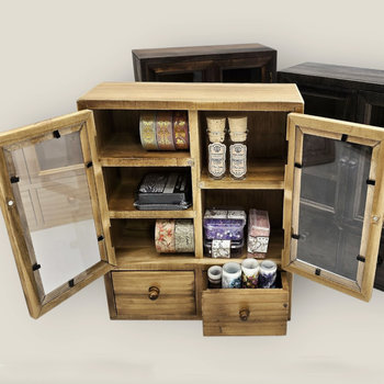 Desktop Wooden Storage Cabinet