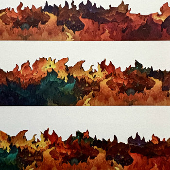CoraCreaCrafts Cutout Washi Tape: Flames 