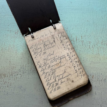 Vintage Leather Memo Book: 1940s